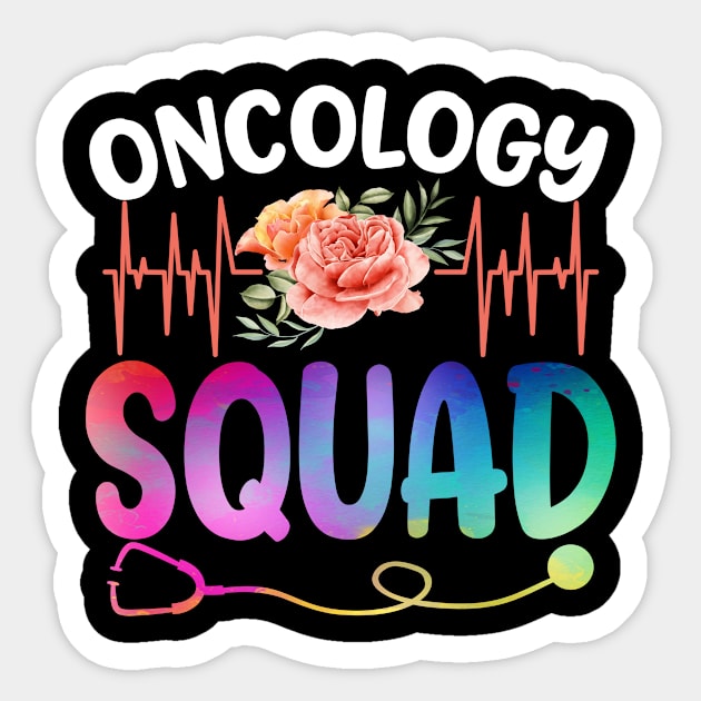 Oncology Nurse Squad Shirt Oncology Matching Nurse Sticker by Salimkaxdew